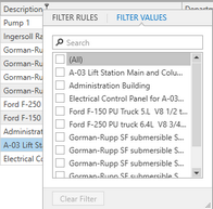 Filter Values