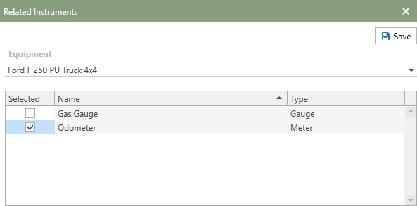 Procedure Setup Related Instruments