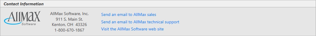 AllMax Contact Info