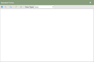 Standard Forms Window