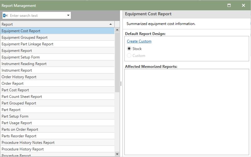 Report Management