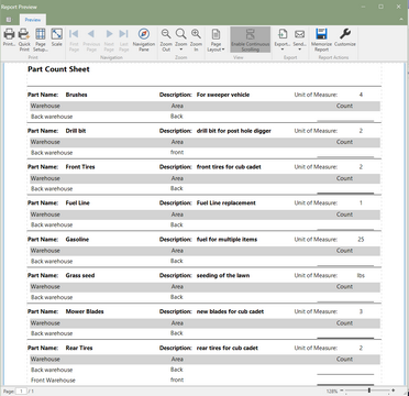 Part Count Sheet (Click to Enlarge)