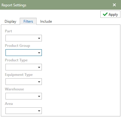 PartReportFilters