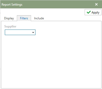 SupplierReportFilters